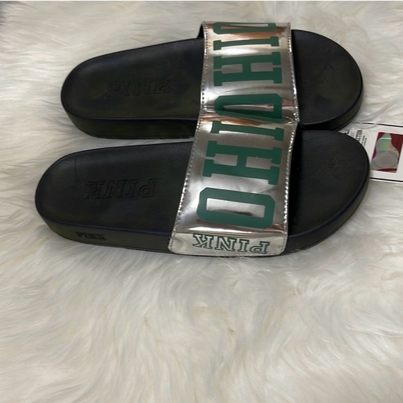 Victoria's Secret Pink College Cross Slides Ohio University size 5-6 Small. NWT - Picture 5 of 7